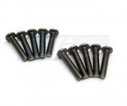 Miscellaneous All Titanium Screw / Round Head 3 X 16mm (10) by TopCad