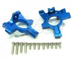 Kyosho Inferno TR-15 Aluminum Front Gear Box With Screws - 1pr Set Blue by GPM Racing