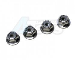 Miscellaneous All Titanium Lock Nuts 4mm - 4pcs by GPM Racing