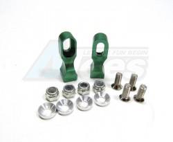 Tamiya TLT-1 Rock Buster Aluminum Servo Mount With Screws - 2pcs Set Green by GPM Racing
