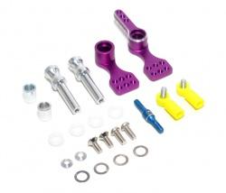 Thunder Tiger TS4N Aluminum Steering Assembly Set Purple by GPM Racing