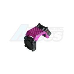Miscellaneous All Aluminium Brushless 540 Motor Heatsink -Twin With Cooling Fan - Pink Color by 3Racing
