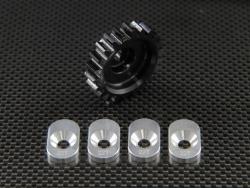 Team Losi 5IVE-T Steel Clutch Bell Pinion (22T) With Pads 5 Pieces Set  Black by GPM Racing