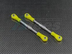 Axial EXO Steel Rear Adjustable Linkage 1 Pair Silver by GPM Racing