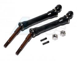 Traxxas Rustler VXL Steel Rear CVD Universal Swing Shaft With Spring Steel Cup Joint - 1Pair  Black by GPM Racing