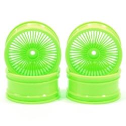 Miscellaneous All Wire Wheel Set (4Pcs) For 10/10 RC Car 26mm Green by Boom Racing