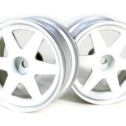 Miscellaneous All 6-Spoke Wheel Set (2Pcs)  For 1/10 RC Car (3mm Offset) White by Boom Racing