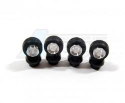 Miscellaneous All Nylon Small Ball Ends For Adp/ Dp 100mm ( D5.8mm) With Balls-2prs Black by GPM Racing