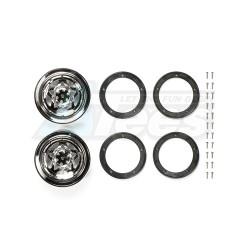 Tamiya CR01 CR01 Metal Plated Wheels - Pentagram (Offset +5) 2Pcs by Tamiya