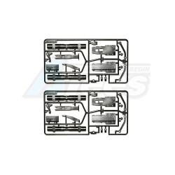 Tamiya 1/14 Truck (1838LS) Carbon Reinforced Matt Axle For Semi-Trailer by Tamiya