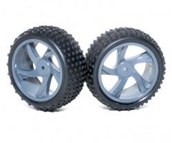 Himoto Spino Tire and Rim For Buggy and Short Course Truck  1 Pair by Himoto
