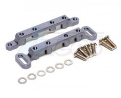 Tamiya Ford F350 High-Lift Aluminum Servo Strap Mount - 2Pcs Set Gun Metal by GPM Racing