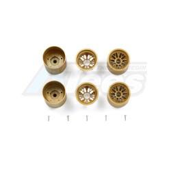 Tamiya F103RM Mesh Wheel Set  Gold by Tamiya