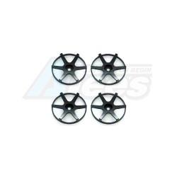 Miscellaneous All Wheel Dish Concave 6 Black (4Pcs) by Street Jam