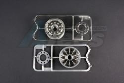 Tamiya 1/14 Truck (1838LS) Metal Plated Wheels - 30mm/Matte Finish/Bearing by Tamiya