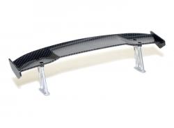 Miscellaneous All 1/10th Scale CF Rear Spoiler Wing W/ Stands (#00457) by Boom Racing