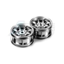 Tamiya M05 Rc Mini Cooper Chrome Wheel - (1pr) by Tamiya