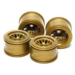Tamiya F104 Mesh Wheel Set - Gold by Tamiya