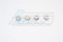 Traxxas 1/16 Mini E-Revo Delrin Collars With Sealing Rubber Washers For ERV021 - 4 Pcs Set  White by GPM Racing