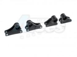 Traxxas 1/16 Mini E-Revo Aluminum Front+rear Rocker Arm - 4 Pcs Set Black by GPM Racing