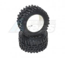 Traxxas 1/16 Mini E-Revo Front/rear Rubber Radial Tire With Insert (40g) (offroad Dirt Hawg Pattern) - 1pr Gpm Optional  by GPM Racing