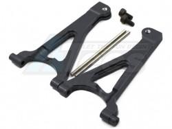 Traxxas 1/16 Mini Summit Aluminum Front Upper Arm - 1pr  Black by GPM Racing