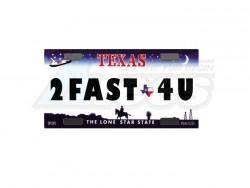 Miscellaneous All Realistic Texas Licence Plate (2FAST4U) For RC Cars by ATees