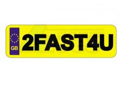 Miscellaneous All Realistic London Licence Plate (2FAST4U) For RC Cars by ATees
