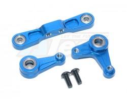 Tamiya XV-01 Aluminum Steering Assembly With 5x8 Bearings - 3 Pcs Set  Blue by GPM Racing