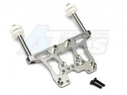 HPI Bullet MT 3.0 Aluminum Front/Rear Damper Mount With  Body Posts – 1 Set Silver by GPM Racing