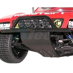 Team Associated SC10 Black Front Bumper, Skid Plate & Brace by RPM