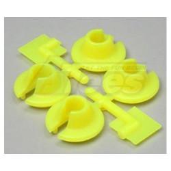 Team Associated Monster GT Lower Spring Cups - Yellow by RPM