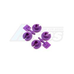 Team Associated Monster GT Lower Spring Cups - Purple by RPM
