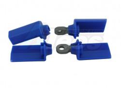 Team Associated RC10B4 Blue Shock Shaft Guards For Associated 1/10th Scale Shocks by RPM