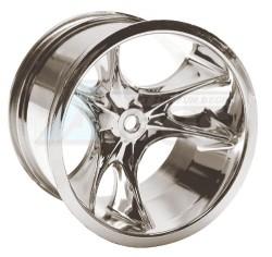 Traxxas E-Maxx Monster Clawz Standard Offset Wheels - Chrome ~tires not included~ by RPM