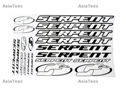 Serpent S-811 Decal Serpent Black/white 1/8 (2) by Serpent