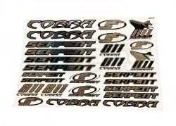 Serpent S-811 Decal Sheet S811 Chrome (2) by Serpent