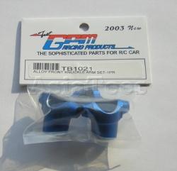 Tamiya TG10 Aluminum Front Knuckle Arm Set 1PR Blue by GPM Racing
