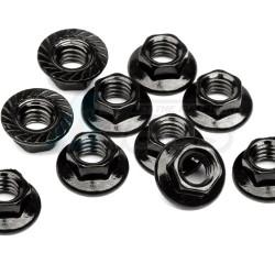 Miscellaneous All Nut M4 Flanged Knurled (10)  by Serpent