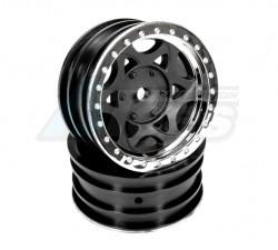 Axial SCX10 1.9 Walker Evans Wheels - Chrome/black (2Pcs) by Axial Racing