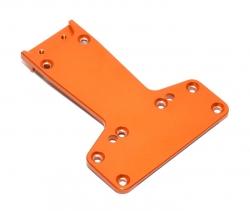 HPI  Firestorm 10T Aluminum Rear Skid Plate  - 1Pc Orange by Boom Racing