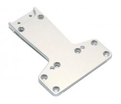 HPI  Firestorm 10T Aluminum Rear Skid Plate  - 1Pc Silver by Boom Racing