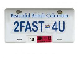 Miscellaneous All Realistic British Columbia Licence Plate  (2FAST4U) For RC Cars by ATees