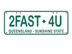 Miscellaneous All Realistic Queensland Licence Plate (2FAST4U) For RC Cars by ATees
