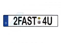 Miscellaneous All Realistic Germany Licence Plate (2FAST4U) For RC Cars by ATees
