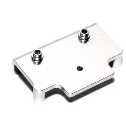 Team Losi Night Crawler Aluminum Esc Mount Plate (Rear) - 1Pc Silver by Boom Racing