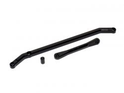 Team Losi Night Crawler Aluminum Steering Linkage - 1 Pc Black by Boom Racing