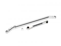 Team Losi Night Crawler Aluminum Steering Linkage - 1 Pc Silver by Boom Racing