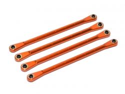 Team Losi Night Crawler Aluminum Upper Chassis Link - 4 Pcs Orange by Boom Racing