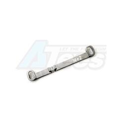 Kyosho Mini-Z MR-03 MR03 Aluminum Tie Rod narrow +2° (GM) by KM Racing